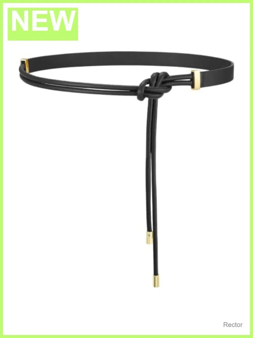 Women Faux Leather Knotted Rope Belt for Dresses Jeans Pants